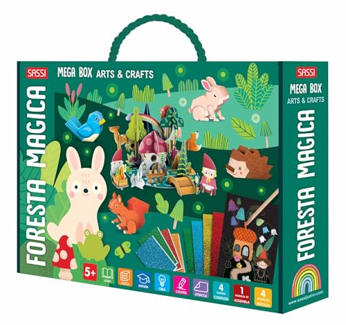 Beispielbild fr La foresta magica. Mega box arts & crafts. Ediz. illustrata. Con Gioco (Sassi junior) zum Verkauf von libreriauniversitaria.it