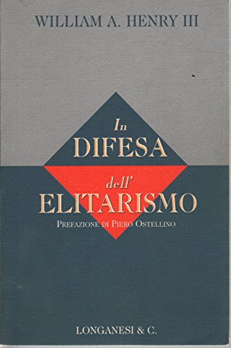 9788830412828: In difesa dell'elitarismo (Il Cammeo)