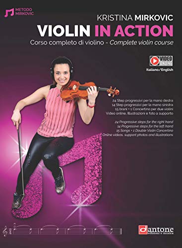 9788832008173: Violin in action. Corso completo di violino. Ediz. italiana e inglese