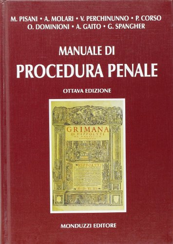 9788832361247: Manuale di procedura penale (Diritto)