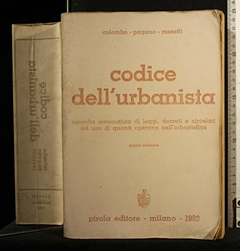 Stock image for Codice dell'urbanista for sale by Apeiron Book Service