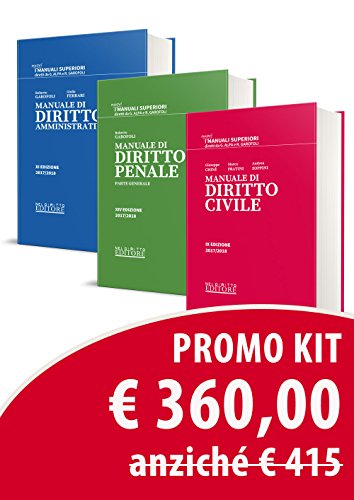 Stock image for Manuale di diritto civile-Manuale di diritto penale. Parte generale-Manuale di diritto amministrativo Chin, Giuseppe; Fratini, Marco; Zoppini, Andrea; Garofoli, Roberto and Ferrari, Giulia for sale by Copernicolibri