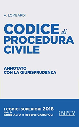 Beispielbild fr Codice Di Procedura Civile. Annotato Con La Giurisprudenza zum Verkauf von Buchpark