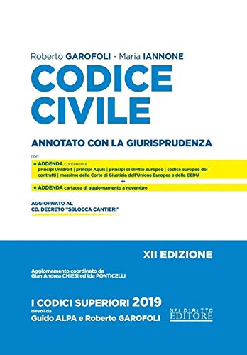Beispielbild fr Codice civile. Annotato con la giurisprudenza (I codici superiori) zum Verkauf von Buchpark
