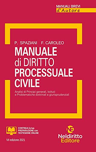 9788832708219: Manuale di diritto processuale civile. Nuova ediz.