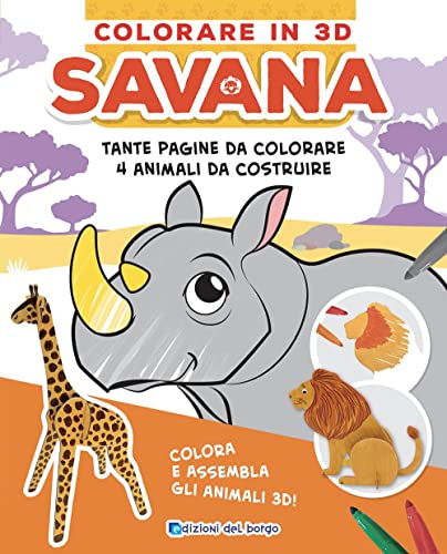 Stock image for Savana. Colorare in 3d. Ediz. Illustrata for sale by libreriauniversitaria.it