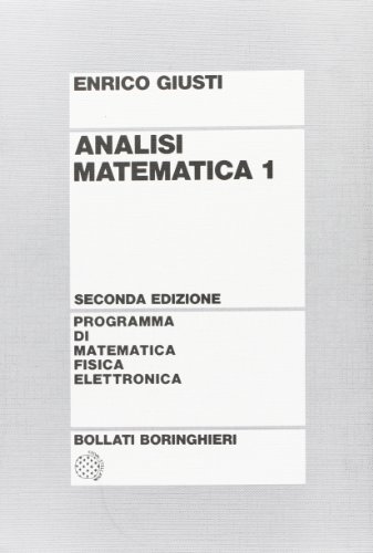 Stock image for Analisi matematica: 1 (Programma di mat. fisica elettronica) for sale by medimops