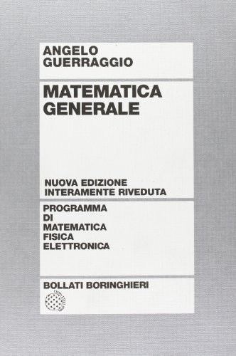 Beispielbild fr Matematica generale (Programma di mat. fisica elettronica) zum Verkauf von medimops