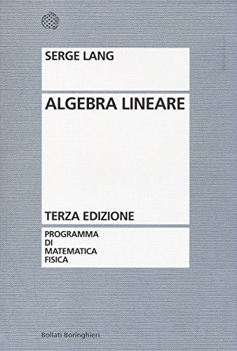 Imagen de archivo de Algebra lineare a la venta por libreriauniversitaria.it