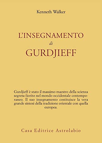 Stock image for L'insegnamento di Gurdjieff for sale by libreriauniversitaria.it