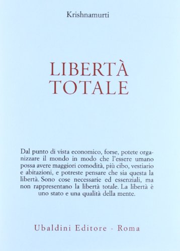 LibertÃ: totale (9788834012697) by J. Krishnamurti