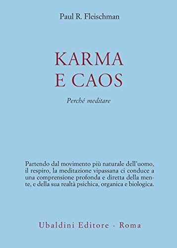 Imagen de archivo de Karma e caos. Perch meditare a la venta por WorldofBooks