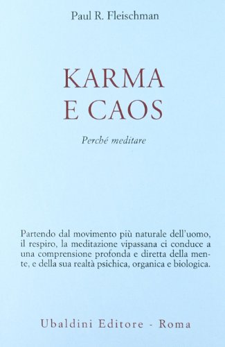 Stock image for Karma e caos. Perch meditare for sale by WorldofBooks