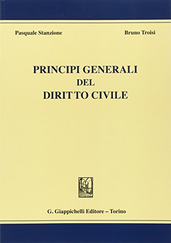 Beispielbild fr Principi generali del diritto civile zum Verkauf von Brook Bookstore