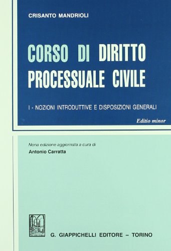 Beispielbild fr Corso di diritto processuale civile. Ediz. minore zum Verkauf von medimops