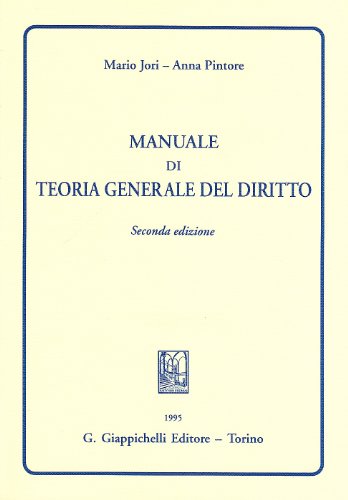 Beispielbild fr Manuale di teoria generale del diritto zum Verkauf von medimops