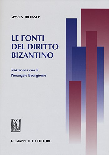 Stock image for Le fonti del diritto bizantino for sale by libreriauniversitaria.it