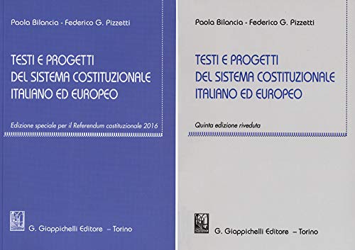 Stock image for Testi e progetti del sistema costituzionale italiano ed europeo for sale by libreriauniversitaria.it