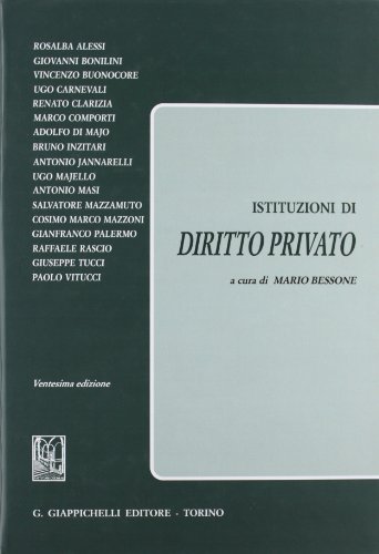 Imagen de archivo de Istituzioni di diritto privato a la venta por medimops