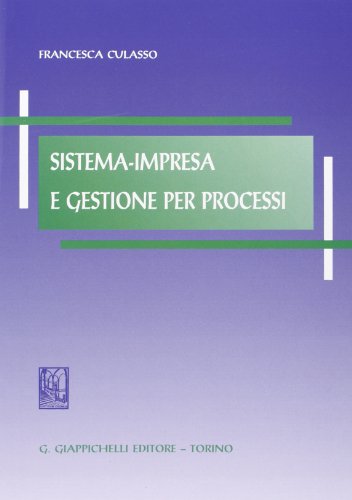 Beispielbild fr Sistema-impresa e gestione per processi zum Verkauf von medimops