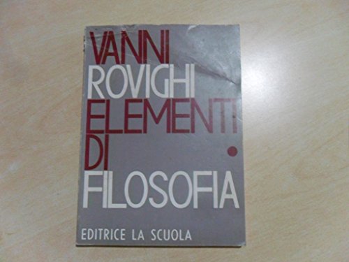 9788835032809: Elementi di filosofia (Vol. 1)