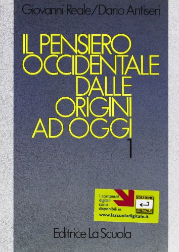 Stock image for Il Pensiero Occidentale Dalle Origini Ad Oggi 1 for sale by Mount Angel Abbey Library