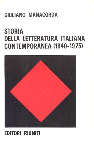 Stock image for Storia della letteratura italiana contemporanea 1940-1975 for sale by VILLEGAS