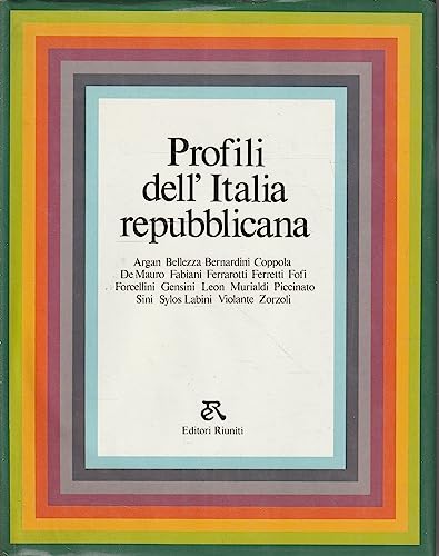 Stock image for Profili dell'Italia repubblicana. for sale by FIRENZELIBRI SRL