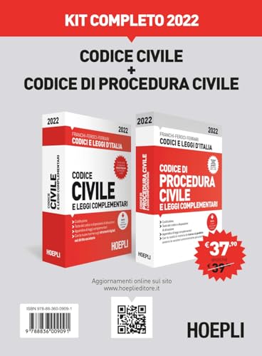 Stock image for Codice civile e di procedura civile e leggi complementari : kit completo 2022 for sale by Libreria gi Nardecchia s.r.l.