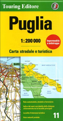 Beispielbild fr Apulia 11 tci (r) wp: TCI.R11: No. 11 (Regional Road Map) zum Verkauf von WorldofBooks