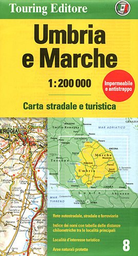 Beispielbild fr Umbria / Marche 8 tci (r) wp: TCI.R08: No. 8 (Regional Road Map) zum Verkauf von WorldofBooks