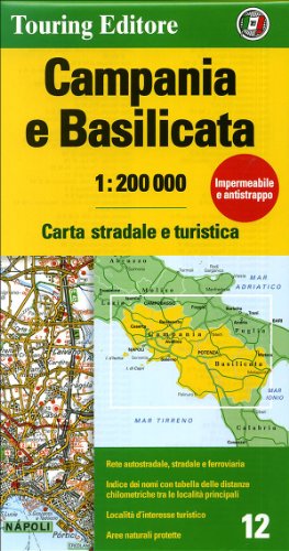 Beispielbild fr Campania / Basilicata 12 tci (r) wp: TCI.R12: No. 12 (Regional Road Map) zum Verkauf von Goldstone Books