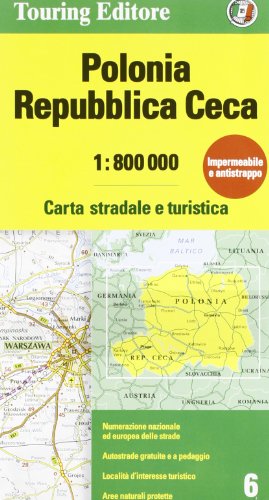 Beispielbild fr Polonia, Repubblica Ceca 1:800.000. Carta stradale e turistica. Ediz. multilingue zum Verkauf von medimops