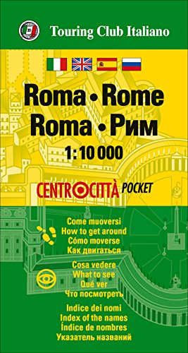 Imagen de archivo de Rome Pocket Map, 1:10,000 (English, Spanish, Italian and Russian Edition) a la venta por GF Books, Inc.