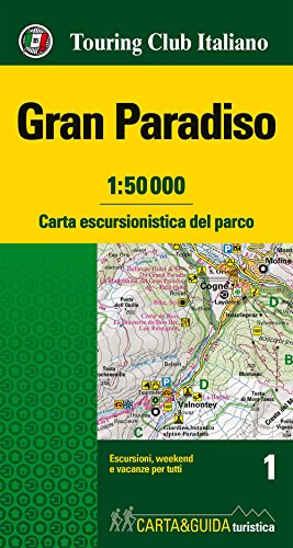 9788836572090: Gran Paradiso 1:50.000. Carta escursionistica del parco. Con Libro: Gran Paradiso. Guida del parco