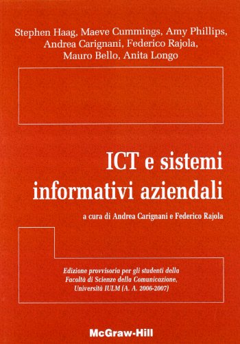ICT e sistemi informativi aziendali (9788838664823) by Haag, Stephen