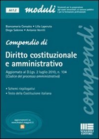 9788838750595: Compendio di diritto costituzionale e amministrativo (Moduli)