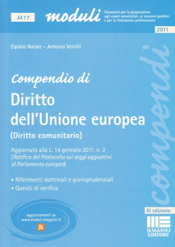 Beispielbild fr Compendio di diritto dell'Unione europea (diritto comunitario) zum Verkauf von medimops