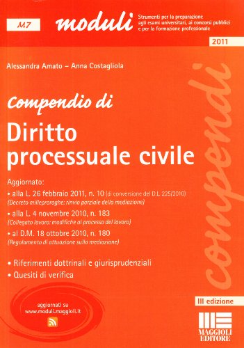Beispielbild fr Compendio di diritto processuale civile zum Verkauf von medimops