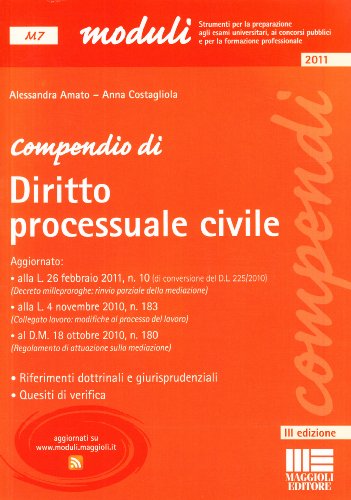 Imagen de archivo de Compendio di diritto processuale civile a la venta por medimops