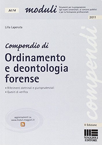 Beispielbild fr Compendio di ordinamento e deontologia forense zum Verkauf von medimops