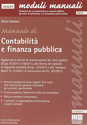 9788838750885: Manuale di contabilit e finanza pubblica (Moduli)