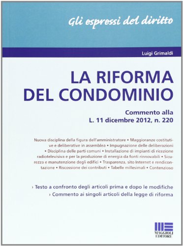 Beispielbild fr La riforma del condominio zum Verkauf von medimops