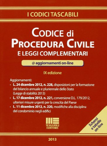 9788838778131: Codice di procedura civile e leggi complementari (I codici tascabili)