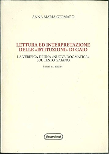 Beispielbild fr Spunti per una lettura critica di Gaio Institutiones. Con schede di approfondimento (Materiali) zum Verkauf von medimops