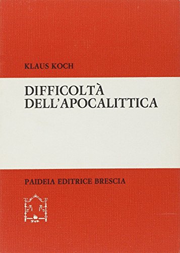 DifficoltÃ: dell'apocalittica (9788839402288) by Unknown Author