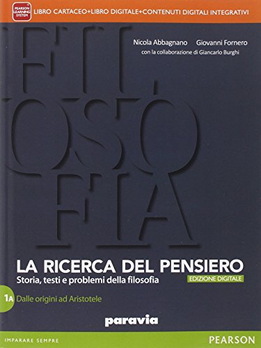 Beispielbild fr Ricerca del pensiero. Vol. 1A-1B. Con Quaderno del sapere filosofico. Per le Scuole superiori. Con e-book. Con espansione online zum Verkauf von medimops