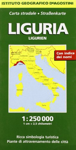 Carte regionali De Agostini: Con indice dei nomi : 1:250 000, 1 cm = 2,5 chilometri : carta stradale con simbologia turistica (Italian Edition) (9788840207605) by Istituto Geografico De Agostini