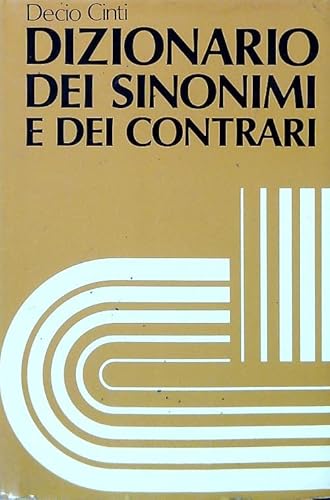 Stock image for Dizionario dei sinonimi e dei contrari for sale by medimops