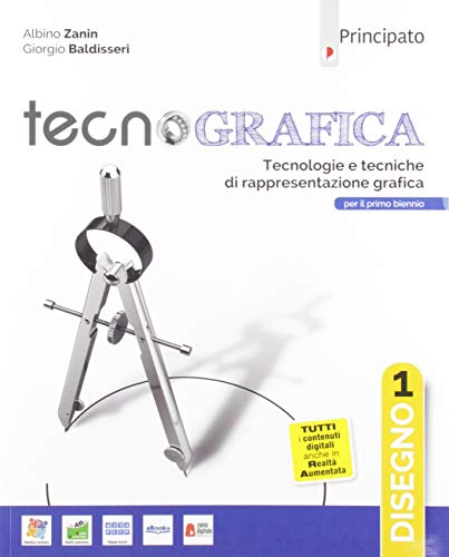 9788841665275: Tecnografica. Tecnologie e tecniche di rappresentazione grafica. Disegno. Con Schede disegno, Tecnologia, Righello. Per le Scuole superiori. Con e-book. Con espansione online (Vol. 1)